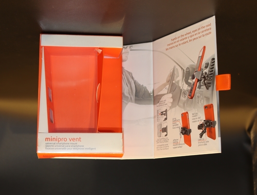 Electronic PET Box Packaging with flap and window CMYK PMS Printing UV print.