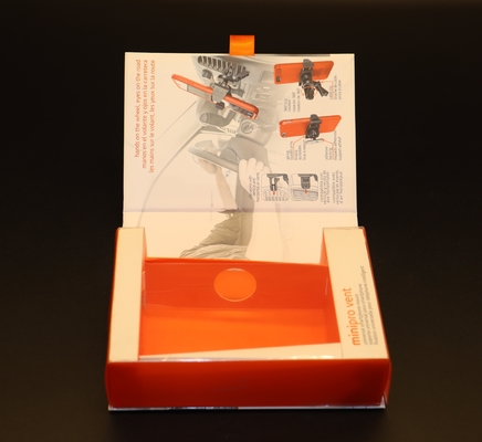 Electronic PET Box Packaging with flap and window CMYK PMS Printing UV print.