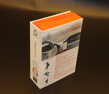 Electronic PET Box Packaging with flap and window CMYK PMS Printing UV print.