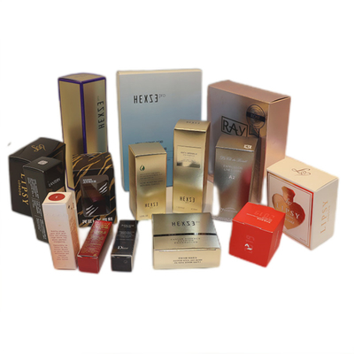 ROHS FSC Cosmetic Paper Box Packaging for Bottles Jars 375g silver Paper Material