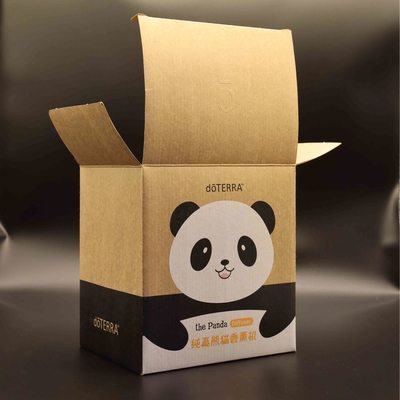 Caixa de envio de papelão ondulado ecológico reciclável Kraft folha fosca