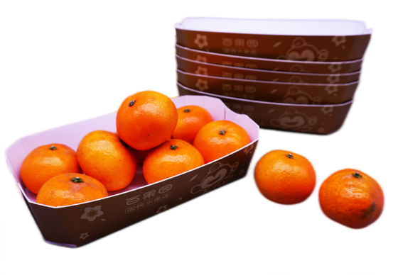 Caixas de dobramento do acondicionamento de alimentos, caixas de cartão impermeáveis para a impressão dos frutos CMYK