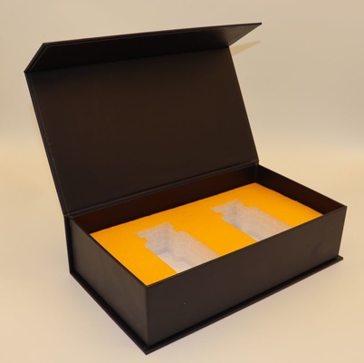Caixa de presente magnética rígida de dobramento e empacotamento para doces, o greyboard material e papel revestido