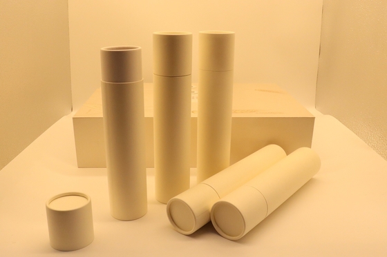Caixa rígida aberta da porta dobro com tubos de papel Matt Lamination, 4C que imprime e que carimba